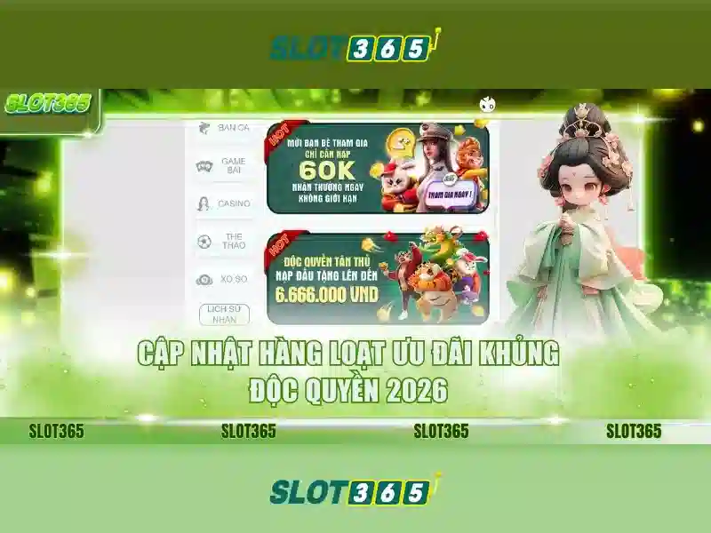 Trò chơi và máy đánh bạc tại Slot365